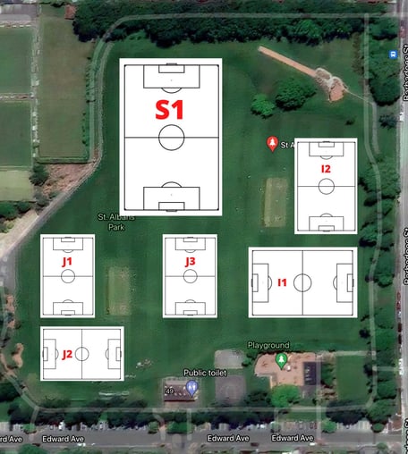 St Albans Park Pitch Orientation
